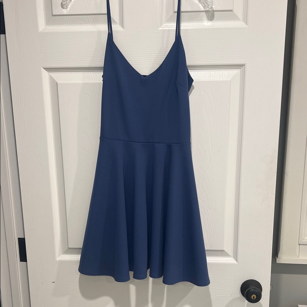 Windsor Blue Spaghetti Strap Dress